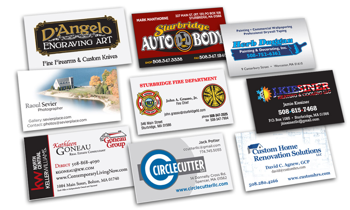 DM Design can make your business cards look clean and professional.