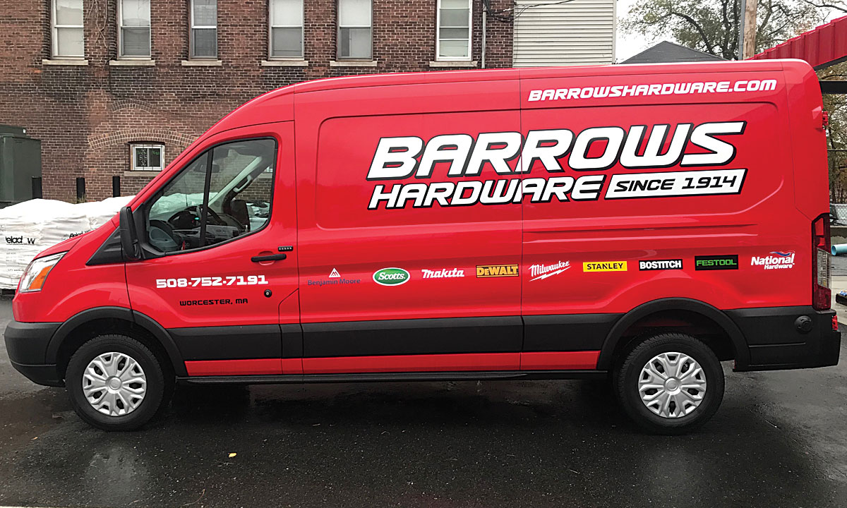 Truck lettering and vinyl graphics